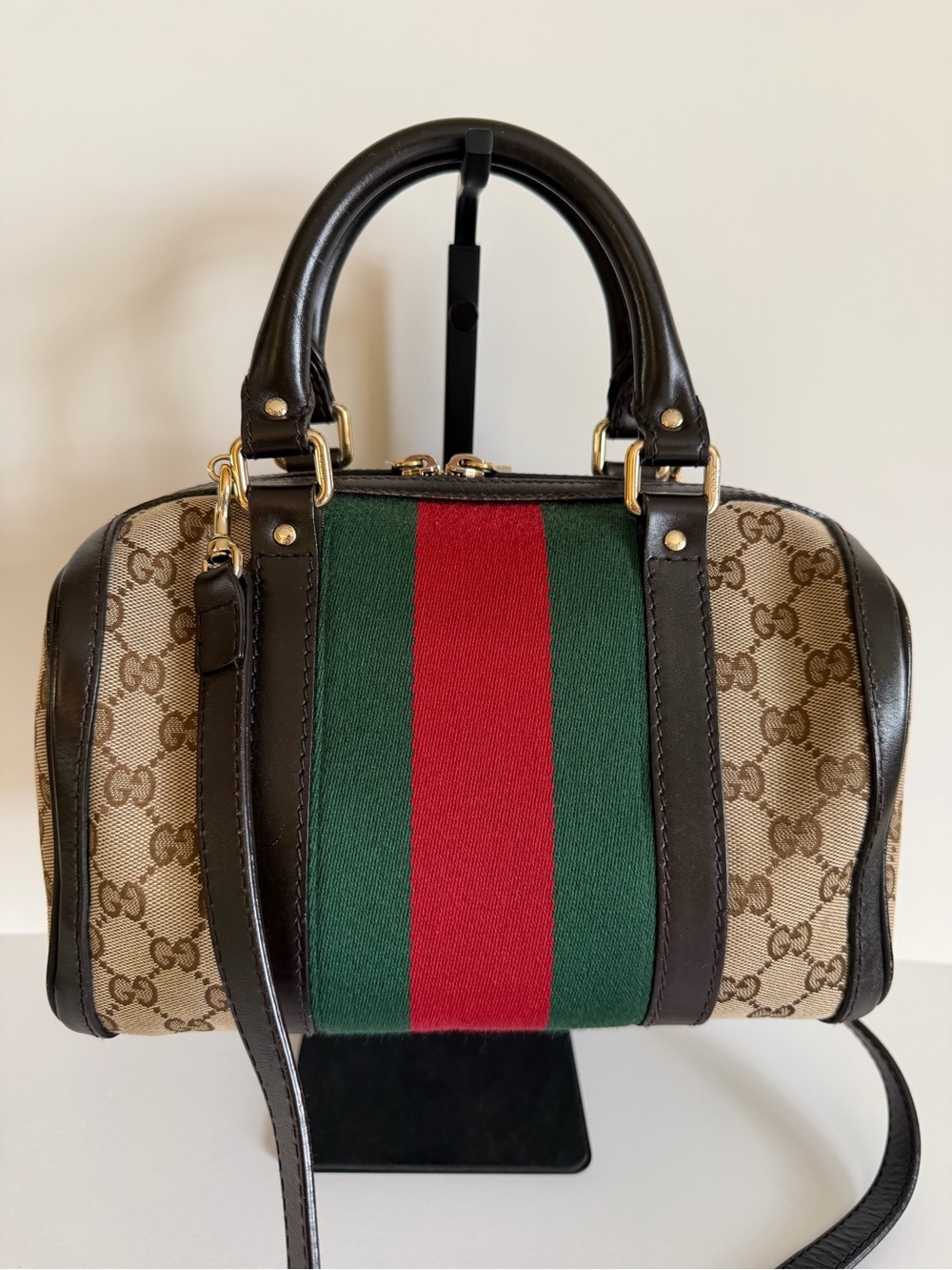 Gucci Canvas Boston bag Small